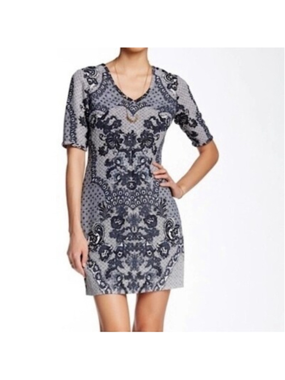 Anthro Anthropologie Yoana Baraschi Fleuris Lace Design Sheath Dress 10 - Picture 2 of 5